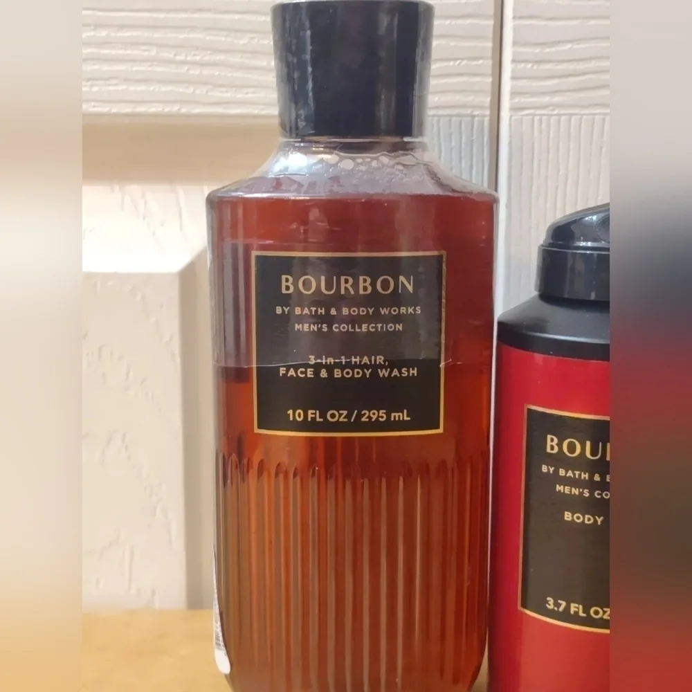 Bath & Body Works Men’s Bourbon 2-Piece Set – 3-in-1 Body Wash + Body Spray  NEW